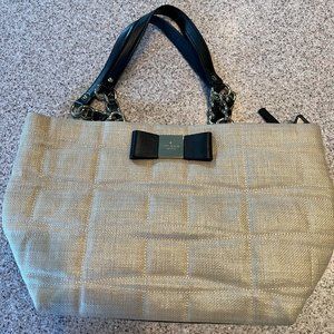Kate Spade Beige Bag with Black Bow